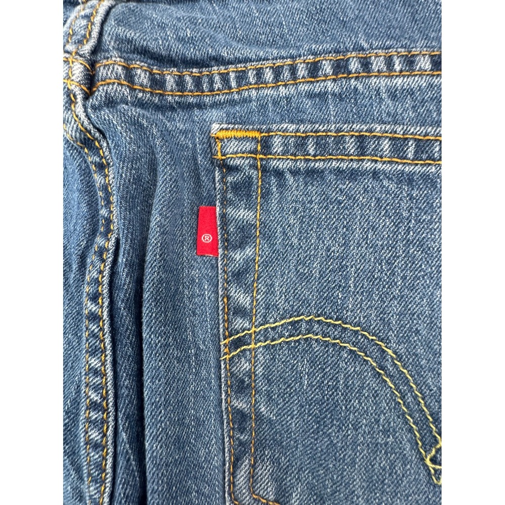 Levis 515 Bootcut Jeans WMNS 14L Blue Medium Wash Mid Rise Stretch Denim 14 Long - Picture 6 of 15